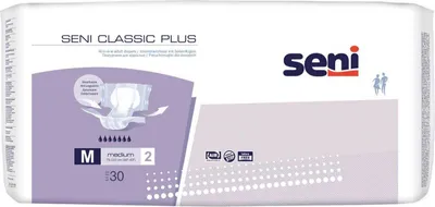 Zdjęcie produktu dla TZMO Seni Classic Plus Windel für Erwachsene 30 Stück Gr. M