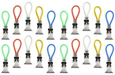 20 Handtuchclips aus Metall, 5 Farben, 5 x 1 cm