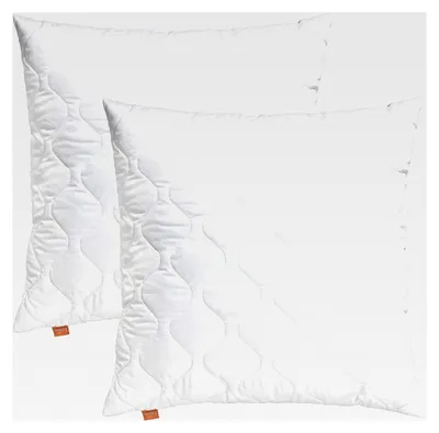 Produktbild von 2er Set Kissen 40x40 cm, Sofakissen, Kissenfüllung, Zierkissen für Allergiker, Deko Kissen Füllung 40 x 40, , waschbar bis 60 Grad, EU, Komfort 300