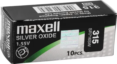Produktbild von MAXELL Knopfzellen, 0% Quecksilber, VE 10 Stk 301 - 399