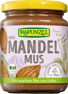 Produktbild von Rapunzel 130100, Nussaufstrich, Mandel, 250 g, Nüsse, Deutschland, MANDELN