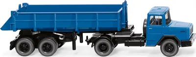 Produktbild von Wiking LKW Magirus Eckhauber Pritschenkipper-SZ brilliantbla 067706