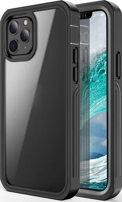 Produktbild von RedPepper Kratzfeste Schutzhülle für iPhone 12 Pro Max, Hartschale, Rückseite, stoßfest - Schwarz