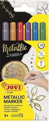 Zdjęcie produktu dla Flamastry Jovi Metallic Zestaw 6 kolorów