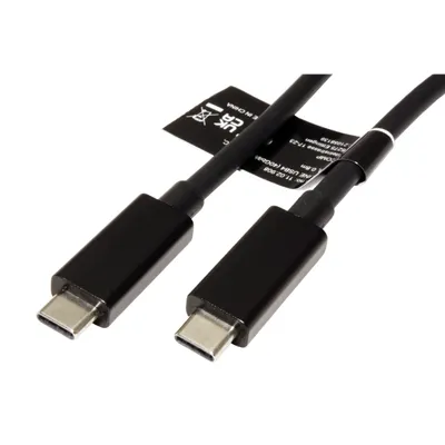Obrázek produktu pro ROLINE USB4 40Gbps kabel USB C(M) - USB C(M), PD 100W, 0,8m, černý (11.02.9081)