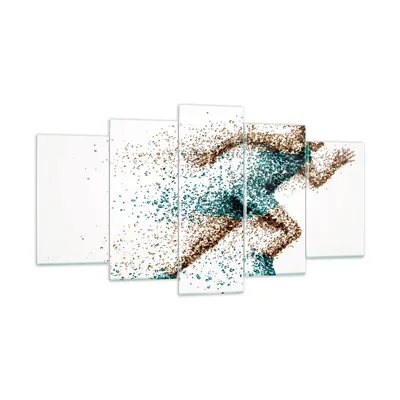 Produktbild von Bilder auf glas - Athlet sprinter sport läufer - 160x85cm - Glasbilder - Wandbilder - Kunstdruck - zum Aufhängen bereit - Wanddekoration aus Glas - Glas Bilder - Wandbild auf Glas - GEA160x85-2802