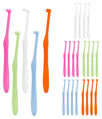 Immagine prodotto di 25 spazzolini da denti per l'igiene orale in ortodonzia e per una pulizia accurata