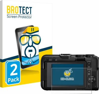 Produktbild von 2x Für Canon EOS R50 V Schutzfolie BROTECT Displayschutz Display Schutz Folie Klar Transparent