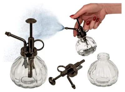 Produktbild von Glas Pflanzensprüher im Vintage-Stil für Pflanzen und Blumen
