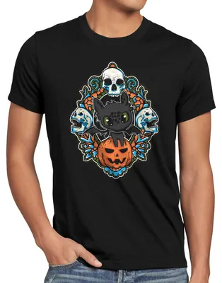 Produktbild von style3 Toothless Halloween Herren T-Shirt