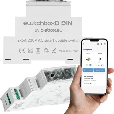 Image de BLEBOX - switchboxD DIN FOR DIN RAIL MOUNTING