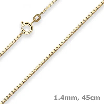 1-4mm-Veneziakette-aus-333-Gelbgold-45cm