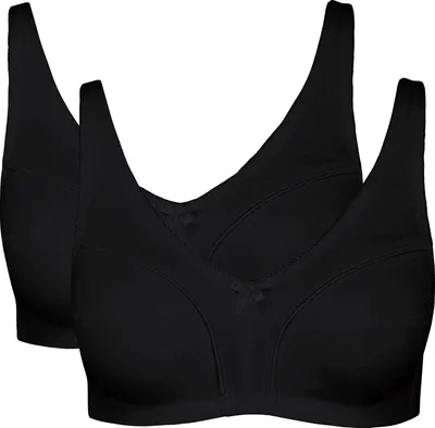 Produktbild von Viania BH ohne Bügel 2er-Pack schwarz Cup B:   85