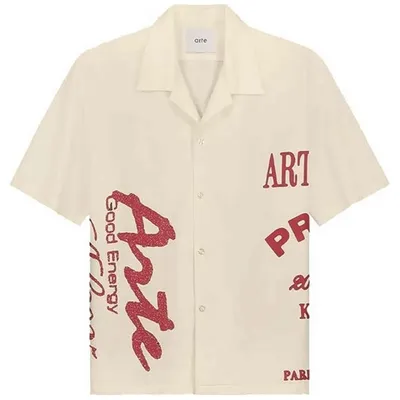 Obrázok produktu pre Košeľa Arte Arte Red Print Shirt "Cream" pre Pánske