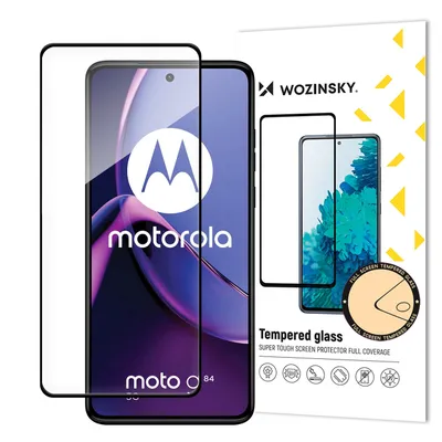 Zdjęcie produktu dla Szkło hartowane Wozinsky Tempered glass Full Glue do Motorola Moto G84 na cały ekran z ramką - czarny