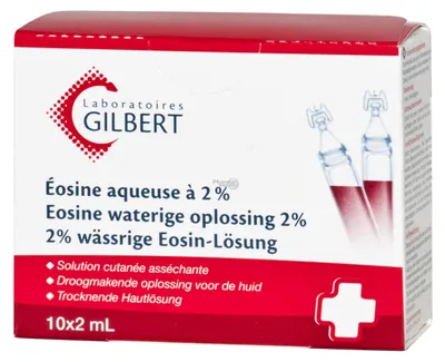 Produktbild von Lösung, Gilbert, Eosin, Windelausschlag vorbeugende Wirkung, für Säuglinge, 10 Einzeldosen, 2ml