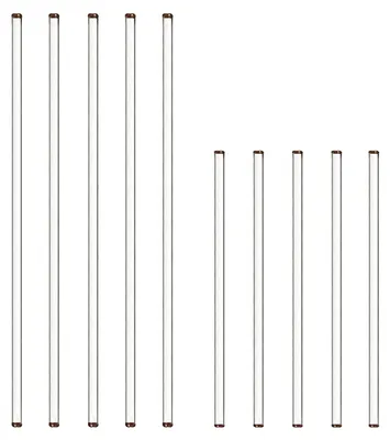 Produktbild von TRANKIELO® - 10 Glasrührstäbe aus Borosilikatglas, 30 cm und 20 cm lang - Langlebig, hitzebeständig und vielseitig einsetzbar
