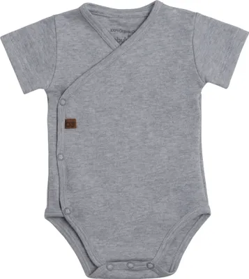 Produktbild von Baby's Only Baby Body Melange - Grau - 68 - 100% Baumwolle