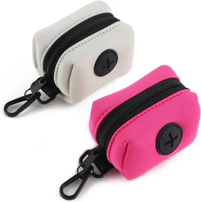 Immagine prodotto di Portasacchetti per escrementi di cane, confezione da 2, rosa/grigio