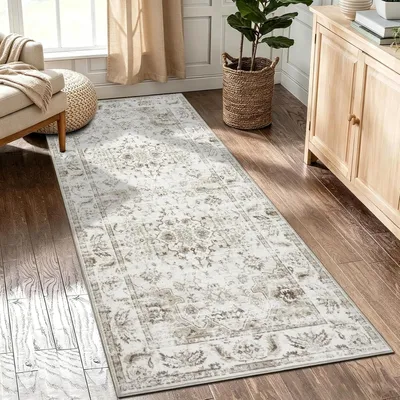 Zdjęcie produktu dla Dywany 80 x 150 cm, beżowy, krótkie włosie, antypoślizgowy, do salonu