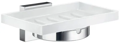 Produktbild von Smedbo HOUSE - Seifenschalenhalter, Chrom poliert/Porzellan RK342P