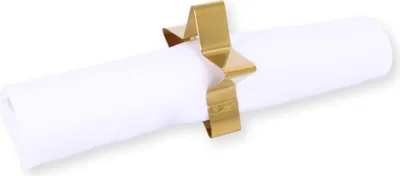 Produktbild von Echtwerk 4-teiliges Serviettenring-Set aus Edelstahl, Gold-Edition, Serviettenhalter, Serviettenschnallen, Universal, Tischdekoration für Hochzeiten