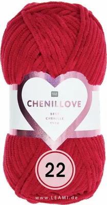 Produktbild von Creative Chenillove Rico Chenille (100g/110m) 22 weinrot
