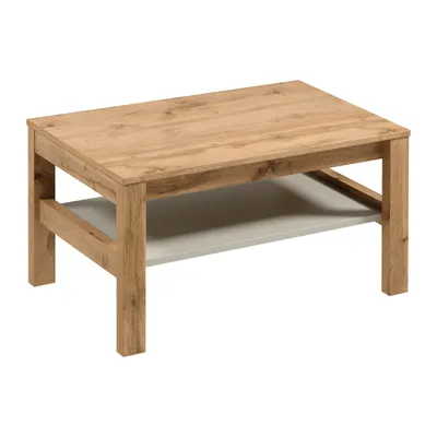 Image de AX LIVING Table de salon Iseonia - largeur 90 cm, chene wotan/beige