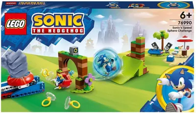 Image de LEGO 76990 Sonic the Hedgehog Sonics Ball Challenge Set, jeu de construction avec 3 personnages dont une figurine Moto Bug Badnik, jouet pour enfants, garçons et filles de 6 ans et plus