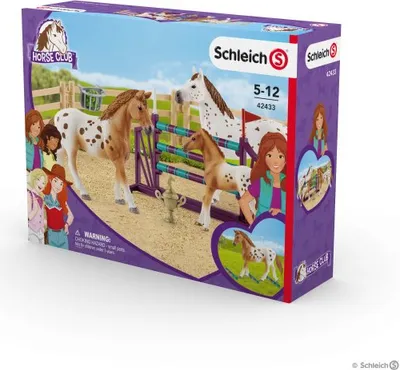 Produktbild von Schleich Horse Club 42433 Set Turnier-Training und Pferde Appaloosas