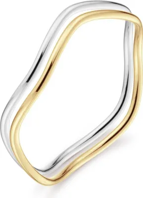 Produktbild von Jackie Gold Wavy Ring White Gold JKR24.405 Damenring, Ringgröße:54