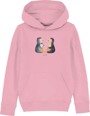 Produktbild von Mr. & Mrs. Panda Kinderpullover Pinguin Pärchen 12-14 Jahre (152/164) - Baumwolle Pink - Geschenk, Liebe, Sweatshirt, Pullover, Hoody, Pinguine, Kinderbekleidung, Verknallt