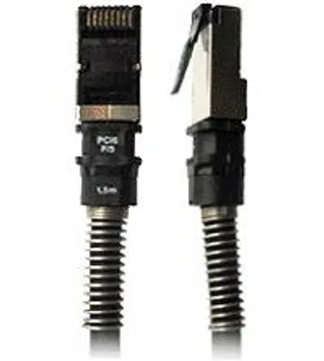 Produktbild von PatchSee Patchkabel, CAT 6A U-FTP Cu, LSZH, AWG 26, Länge 20,0 m, inkl. Schutzkappe, schwarz, 20 m, Cat6a, U/FTP (STP), RJ-45, RJ-45, Schwarz