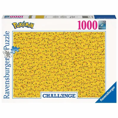 A box of Ravensburger Pokemon Pikachu Challenge 1000-piece jigsaw puzzle.