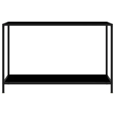 Immagine prodotto di Tavolo consolle nero 120x35x75 cm in vetro temperato