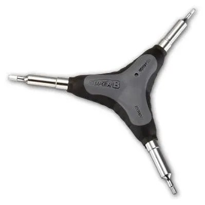 Image de Super B Clé hexagonale en étoile TB-YY 15, 4/5/6mm, avec poignée en caoutchouc, AS