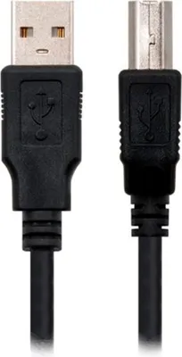 Produktbild von Ewent EC1006, 5 m, USB A, USB B, USB 2.0, Männlich/Männlich, Schwarz