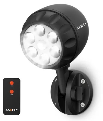 6er-Pack LED-Bewegungsmelder-Strahler, 1000 lm, IP65, batteriebetrieben
