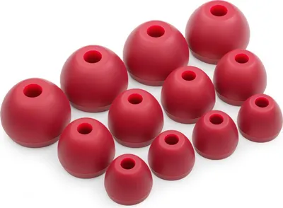 Immagine prodotto di 12 x Gommini Auricolari in Silicone Ricambio per BEATs Flex, Tour 2.0 Auricolari Cuffie in Rosso