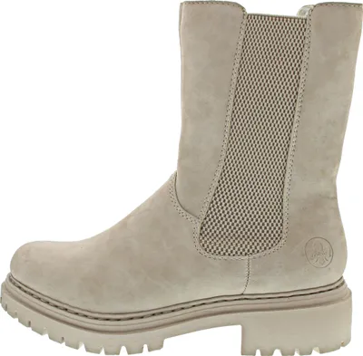 Produktbild von Rieker Damen Chelsea Boot Stretch Stiefelette Warmfutter 72683, Größe:40 EU, Farbe:Beige