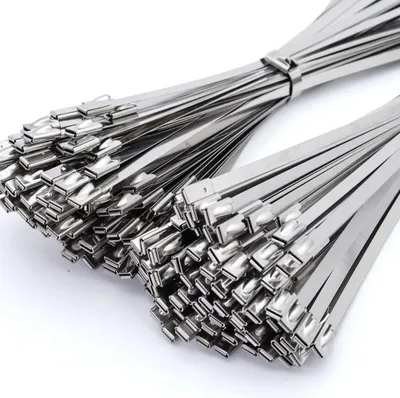 Immagine prodotto di Fascette in acciaio inox - 1000 pezzi - 200 x 4,6 mm - resistenti alla corrosione