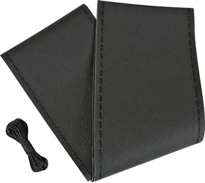 Obrázek produktu pro Potah volantu Pilot z pravé černé kůže 37-39 cm