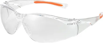 Produktbild von Univet Schutzbrille 513 EN 166 EN 170 FT K Bügel klar orange Scheibe klar Polycarbonat - 513.01.00.00