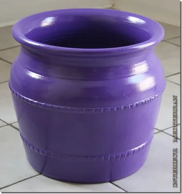 Produktbild von ÜBERTOPF KERAMIK ca.30 CM groß - Modell KLASSIK Nr.2 Lila