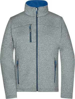 Produktbild von Softshelljacke in Melange-Optik dark-melange/royal, Gr. XL