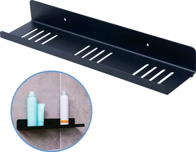 Produktbild von Sanics Duschregal ohne Bohren – Selbstklebendes Badregal - Hängendes Duschkörbchen - Duschkorb – Duschregal Schwarz - Duschregale 40CM