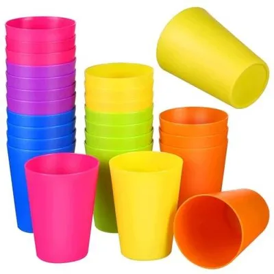 Zdjęcie produktu dla Kubki plastikowe wielokrotnego użytku 260 ml na imprezy wesela 24 szt.
