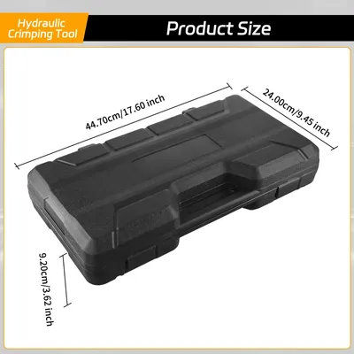 Zdjęcie produktu dla Hydrauliczne szczypce do gięcia rur - narzędzie do zaciskania wielowarstwowych rur - szczęki zaciskowe TH16/20/26/25/32 oraz V12/15/18/22/28 mm - siła zacisku 10 ton - ręczne - kolor czarny