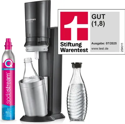 Produktbild von SodaStream Crystal 3.0: Eleganter Wassersprudler für prickelnden Genuss