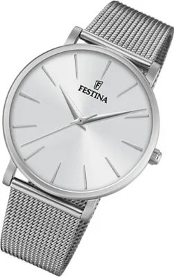 Produktbild von Festina Damen Uhr Ladies Classic F20475/1 Edelstahl Armband-Uhr silber UF20475/1
